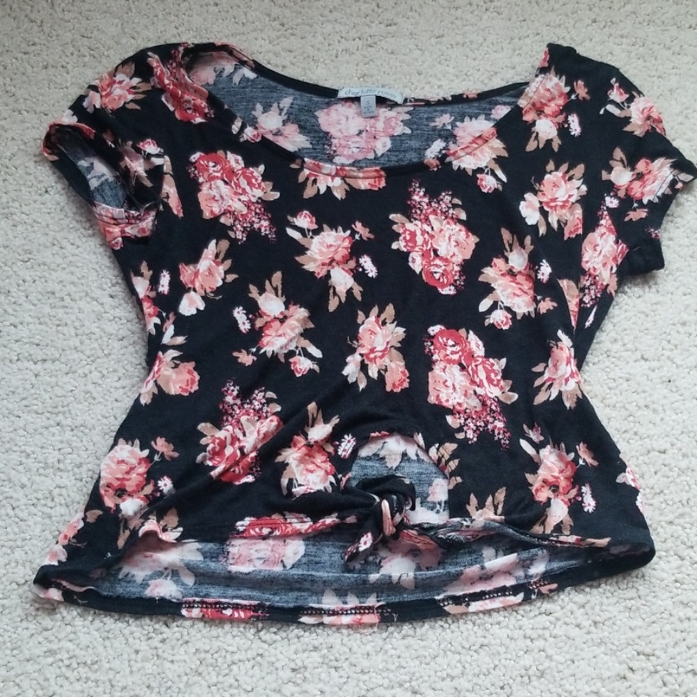 floral crop top